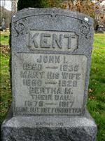 Kent, John I., Mary  and Bertha M